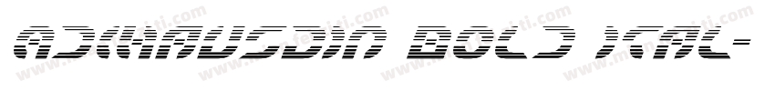 AdihausDIN Bold Ital字体转换